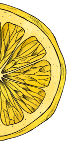 decoration page representant un citron